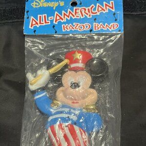 Disney All-American Mickey Mouse Red White & Blue Kazoo Band New Sealed
